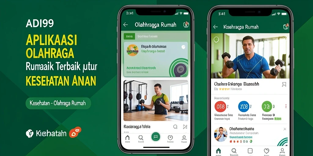 Tampilan antarmuka ADI99 yang menarik dan fungsional untuk Olahraga Rumah.