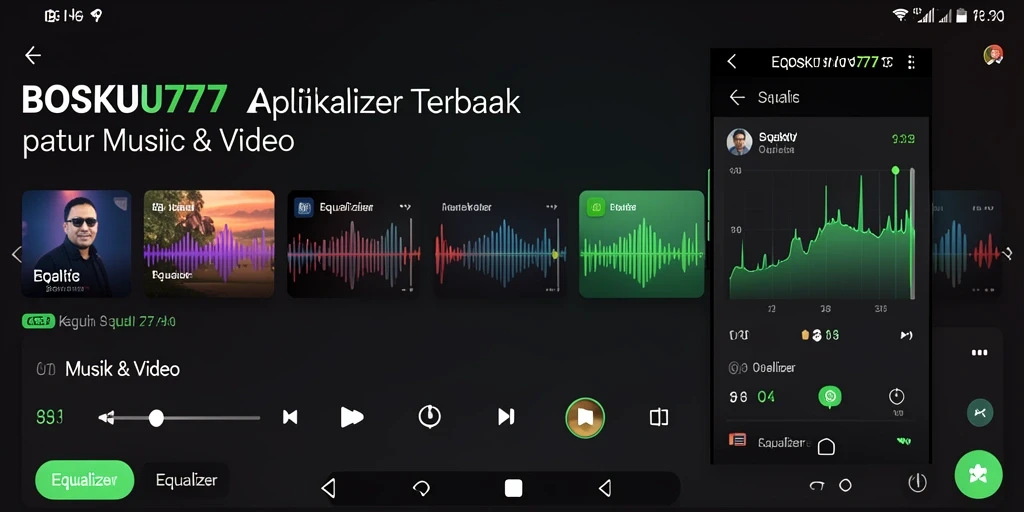 Antarmuka BOSKU777 yang canggih dan fungsional untuk pengaturan Equalizer.