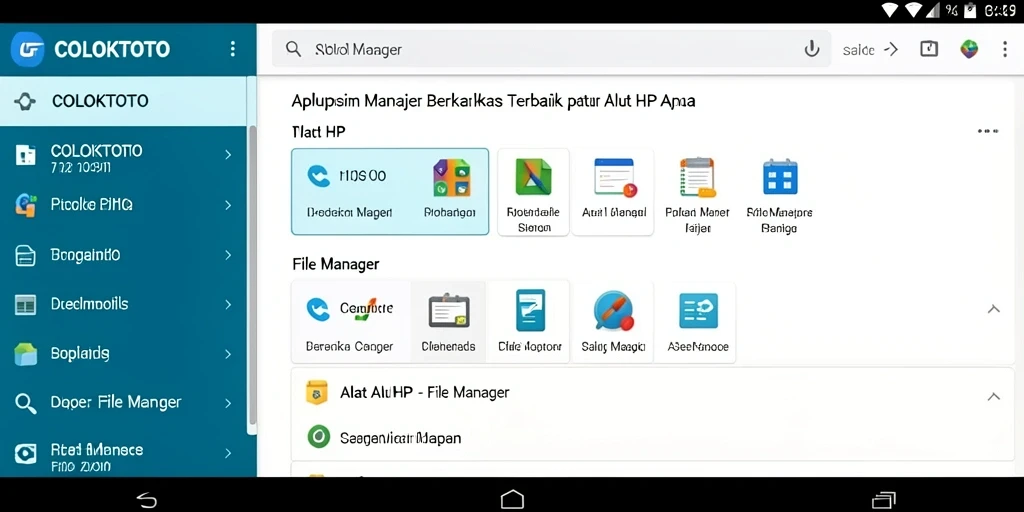 Tampilan antarmuka COLOKTOTO yang memudahkan pengelolaan file.