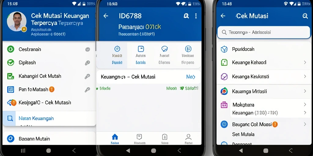 Tampilan antarmuka aplikasi Cek Mutasi ID6788 yang user-friendly.