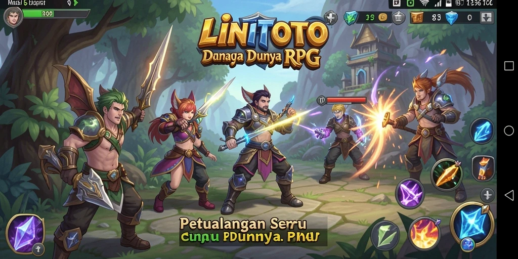 Tampilan screenshot LINITOTO yang menunjukkan atmosfer RPG yang menarik.