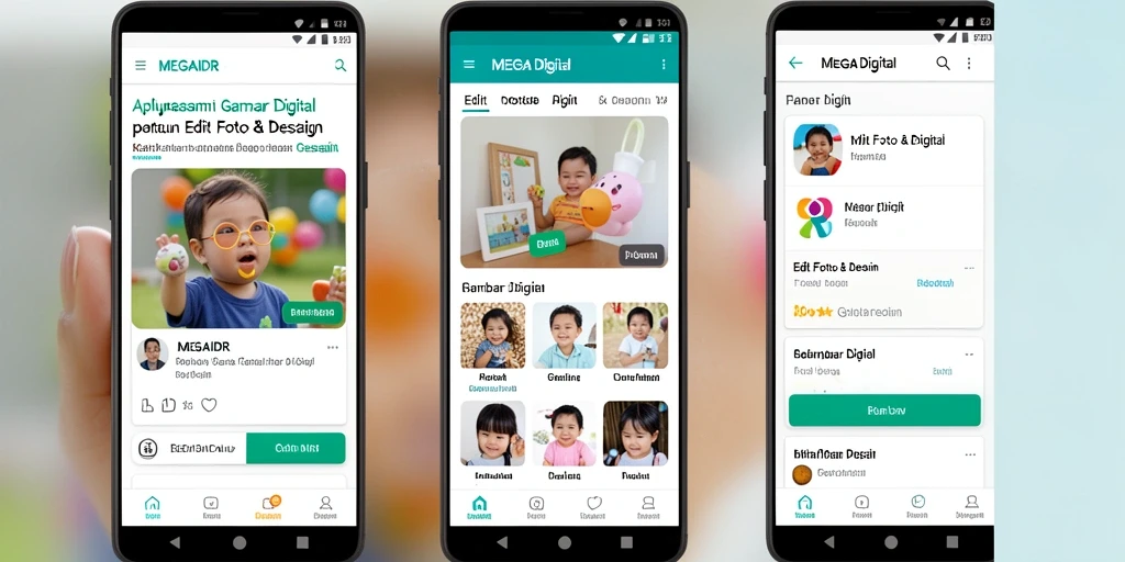Tampilan antarmuka utama MEGAIDR yang mudah digunakan untuk edit foto.