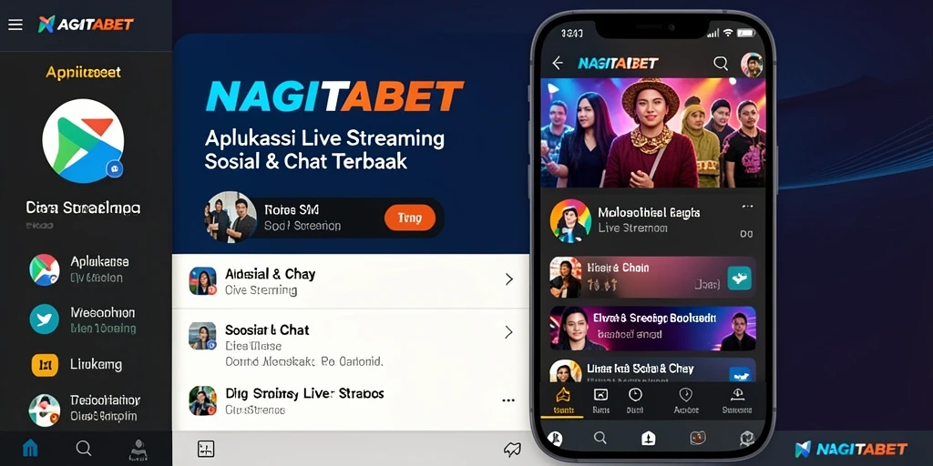 Tampilan antarmuka NAGITABET dengan fitur Live Streaming yang menarik.