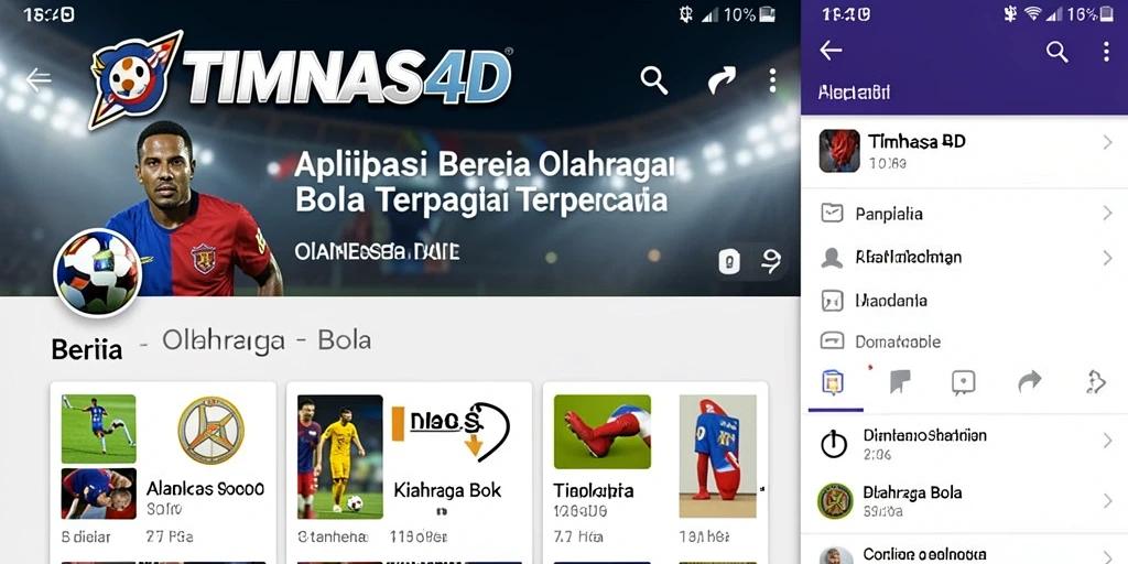 Tampilan aplikasi TIMNAS4D yang menarik dan informatif.
