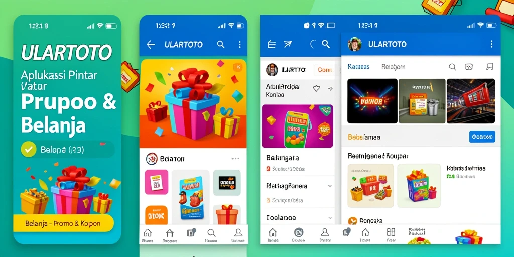 Tampilan aplikasi ULARTOTO untuk promo dan kupon.