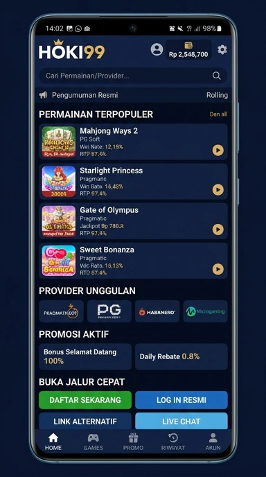 Link Alternatif Hoki99 untuk Pengguna Android